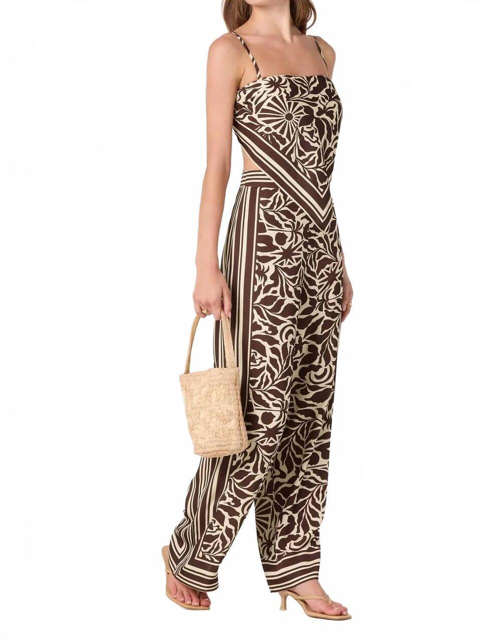 NEW ASTR eva tropical pants in brown